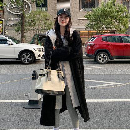 🎅🎄Christmas Sale🥳 2-Layered Faux Lambswool Hooded Coat Jacket(Great Sale⛄BUY 2 Get 5% OFF)