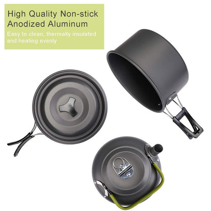 🔥Clearance Sale Limited Time Offe🔥Camping Cookware and Cutlery Set