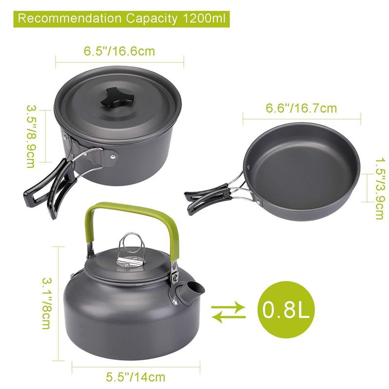 🔥Clearance Sale Limited Time Offe🔥Camping Cookware and Cutlery Set