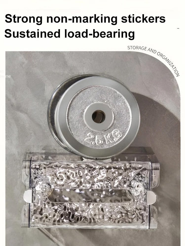 Self-contained Suction Cup Corrugated Wall Organizer