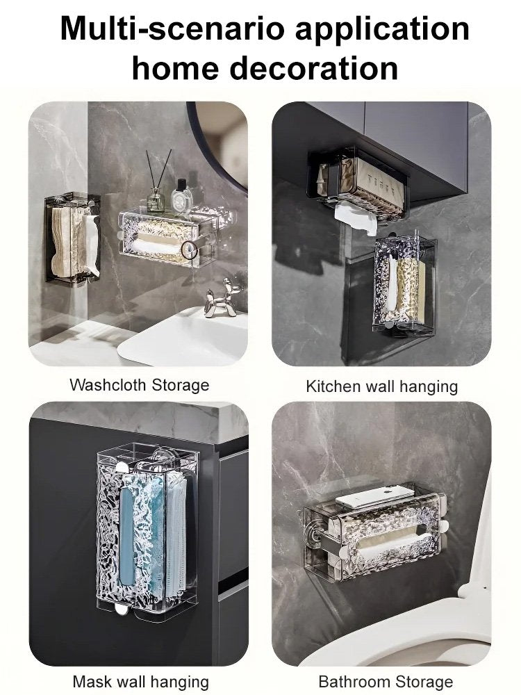 Self-contained Suction Cup Corrugated Wall Organizer