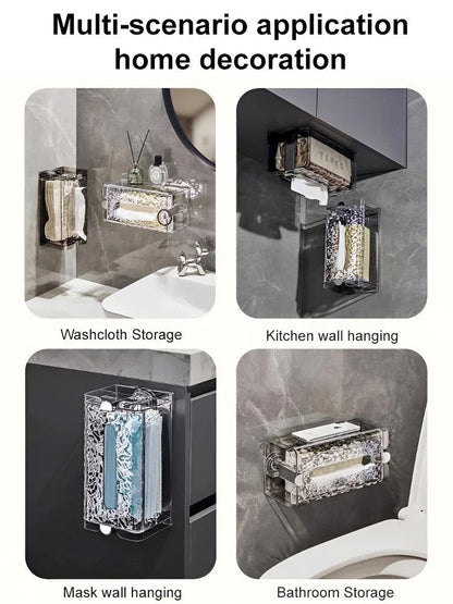 Self-contained Suction Cup Corrugated Wall Organizer