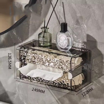 Self-contained Suction Cup Corrugated Wall Organizer