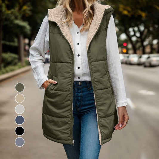 Perfect Gift 🎁 Fall & Winter Reversible Vest Sleeveless Faux Wool Jacket - Free Shipping