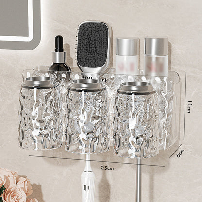 ✨Glacier Pattern Non Punching Toothbrush Shelf