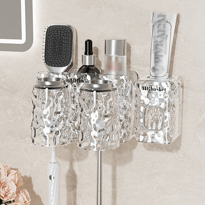 ✨Glacier Pattern Non Punching Toothbrush Shelf