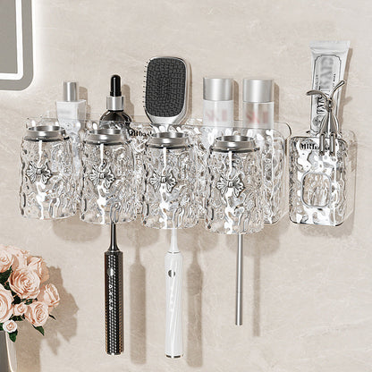 ✨Glacier Pattern Non Punching Toothbrush Shelf