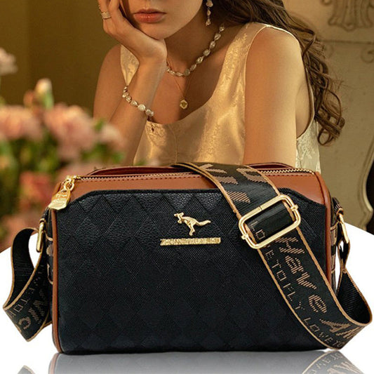 🎊Christmas Pre-sale-40% Off🎊Fashion Diamond Pattern Large Capacity 3-Layer Crossbody Bag