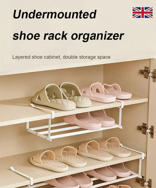 🔥Hot Sale🔥Stainless Steel Multifunctional Clip-on Shoe Rack for More Space for Shoe Cabinet（Great Sale⛄BUY 2 Get 5% OFF）