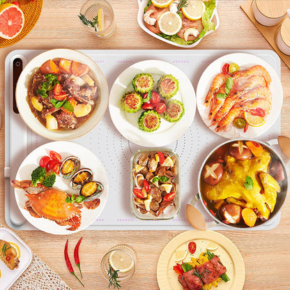 [Creative Gift] Smart Foldable Electric Heating Food Warmer Mat with Adjustable Temperature