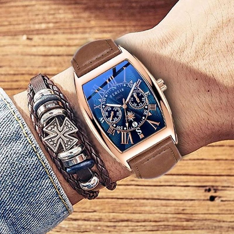 Gift Choice - Men’s Fashionable Large Dial Quartz Watch