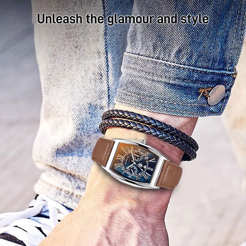 Gift Choice - Men’s Fashionable Large Dial Quartz Watch