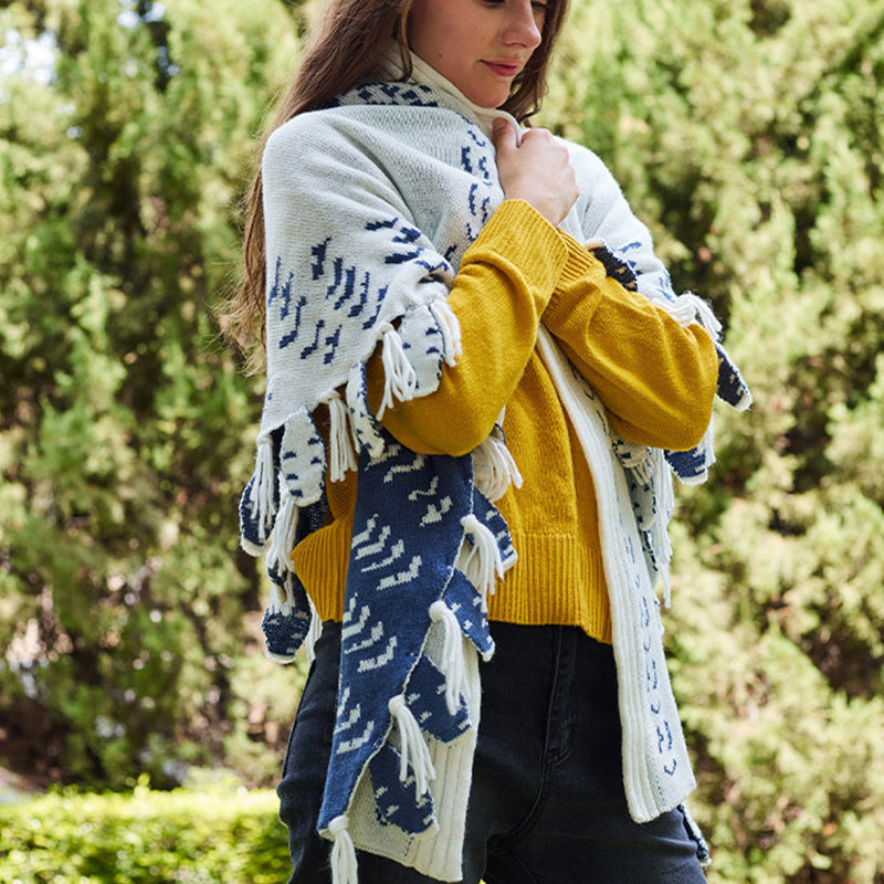 Retro Owl Knit Soft Warm Scarf Shawl