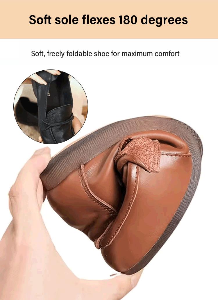 [Swollen Feet Customized] Calfskin Mom Shoes