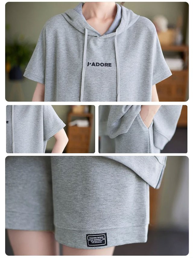 High-end casual age-defying short-sleeve set