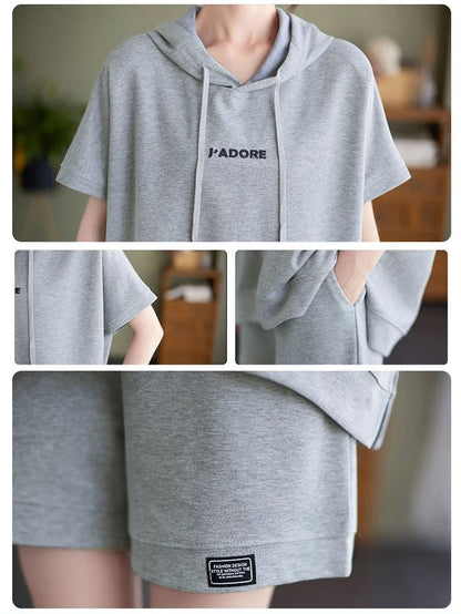 High-end casual age-defying short-sleeve set