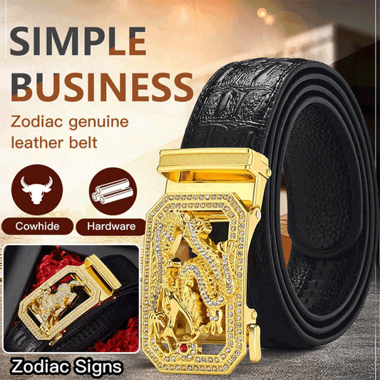 Men's Twelve Zodiac Durable Belt with Rhinestone（Great Sale⛄BUY 2 Get 10% OFF）